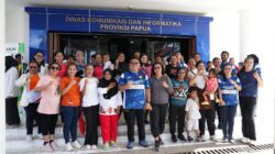 DWP Diskominfo Papua Gelar Senam Sehat, Penyuluhan Obat, dan Pemeriksaan Gratis Bersama IAI Jayapura