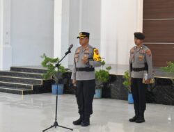 Polres Nabire Gelar Pengukuhan dan Sertijab Sejumlah Pejabat