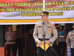 Penyegaran Strategis Polresta Mamuju: Kapolresta Pimpin Langsung Sertijab Kasat Lantas dan Kapolsek Jajaran