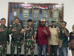 Hipeta Temui Danyonif TP 804/DBAY di Nabire: Ada Misi Ketahanan Pangan di Balik Seragam Tempur