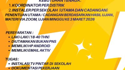 Program “TV Pintar” Masuk Papua Tengah, Rekrut Putra Daerah Jadi Instaler, Peluang Kerja Sekaligus Dorong Pendidikan Digital