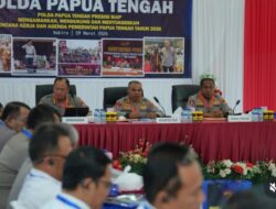 Kapolda Jermias Rontini Tekankan Pengamanan Agenda Besar Papua Tengah Pada Rapim 2026.
