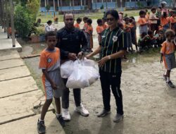 Program MBG, Special Paket Lebaran. SPPG Kalisusu 001, Salurkan ke SD Inpres Kota Baru & TK Pertiwi di Nabire